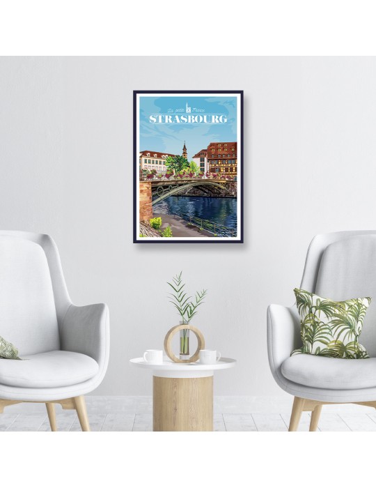 Strasbourg – Poster affiche – image encadrée