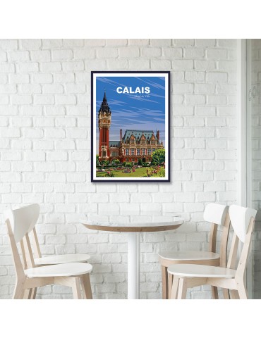Calais Hôtel de Ville – Poster affiche – image encadrée 2