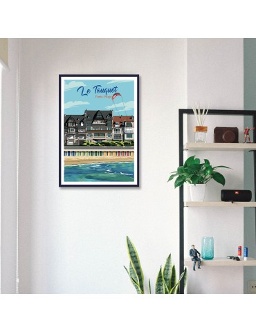 Le Touquet Paris Plage – Poster affiche – image encadrée 2
