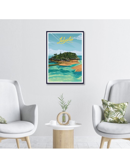 Lekeitio Euskal Herria – Poster affiche – image encadrée