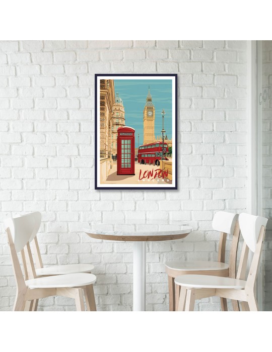 England London – Poster affiche – image encadrée