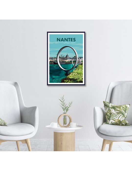 Nantes Hangar à Bananes – Poster affiche – image encadrée
