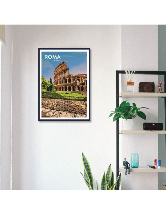 Roma El Coliseo – Poster affiche – image encadrée