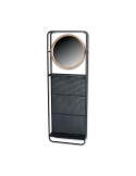 Meuble d'entrée en métal avec miroir et patères – 52.004 – 54x16x160