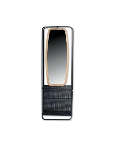 Meuble d'entrée en métal avec miroir – 52.005 – 54x16x160