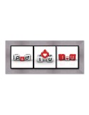 Photographie d'art - encadrement 20x60 triptyque