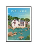 Image encadrée - Hortense - Pont-Aven