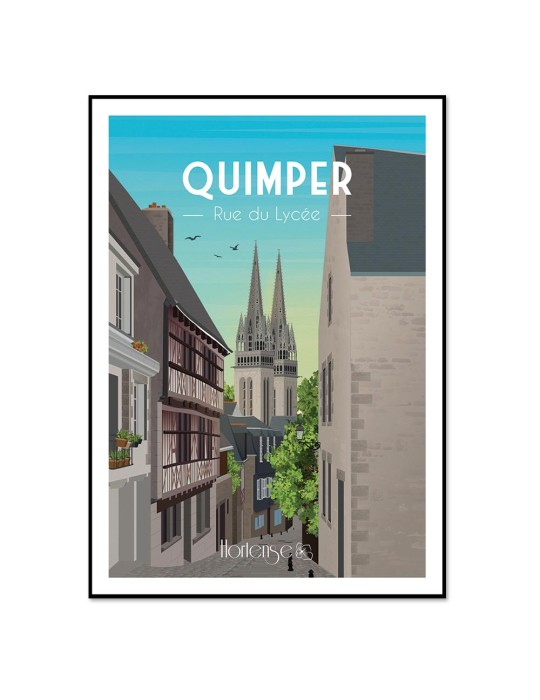 Image encadrée - Hortense - Quimper