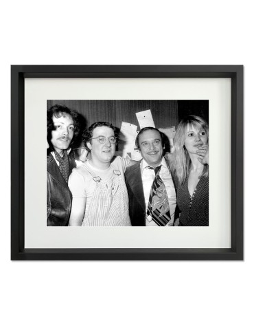 P.Dewaere, Coluche, JM.Thibault & Miou-Miou – Prestige – image encadrée