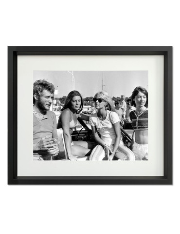 J.Hallyday, Sheila, S.Vartan & F.Hardy – Prestige – image encadrée
