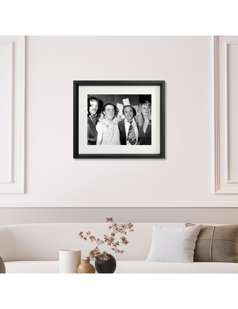 P.Dewaere, Coluche, JM.Thibault & Miou-Miou – Prestige – image encadrée