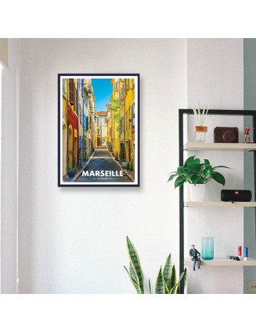 Marseille le panier – Poster affiche – image encadrée 2