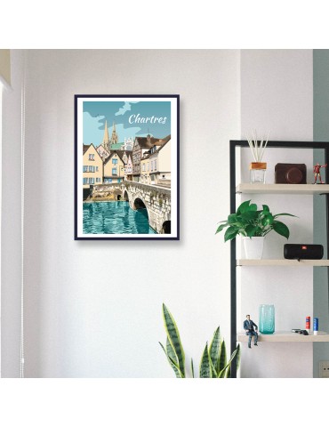 Chartres – Poster affiche – image encadrée 2