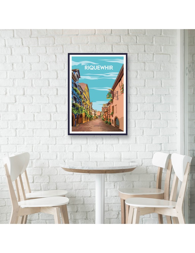 Riquewhir – Poster affiche – image encadrée