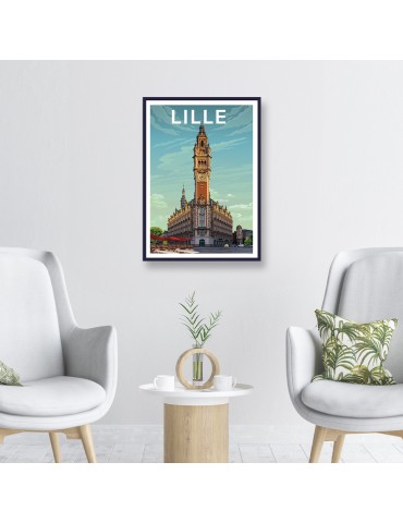 Lille – Poster affiche – image encadrée 2