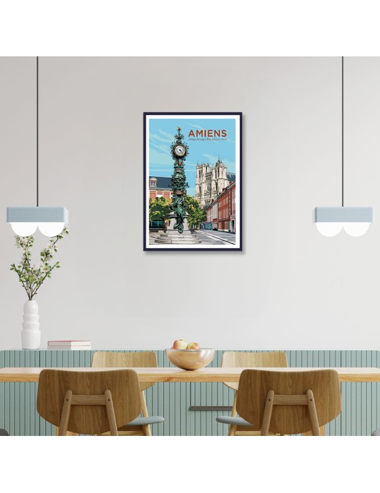 Amiens – Poster affiche – image encadrée
