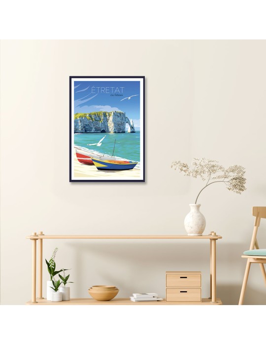 Etretat – Poster affiche – image encadrée