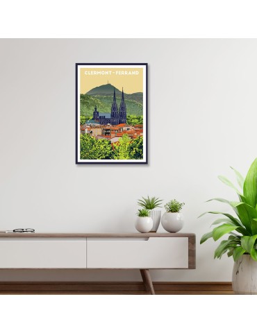 Clermont-Ferrand – Poster affiche – image encadrée 2