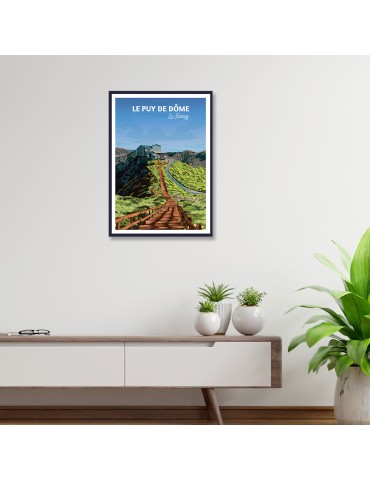 Le Puy de Dôme Le Sancy – Poster affiche – image encadrée 2