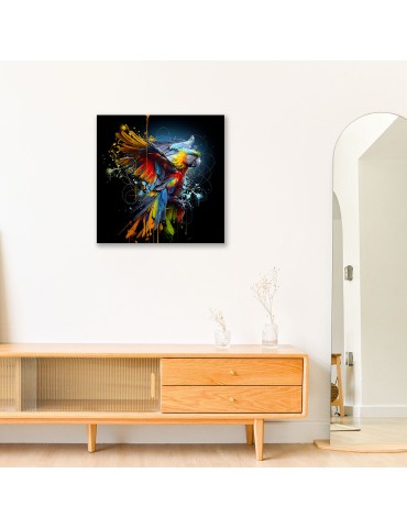 Impression sur verre – Perroquet Color 2