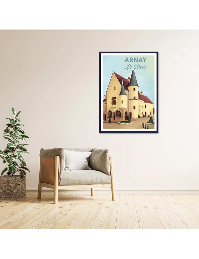 Arnay Le Duc – Poster affiche – image encadrée