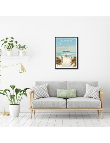 Cap d'Agde – Poster affiche – image encadrée 2