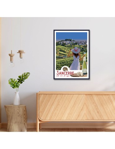 Sancerre Au Cœur des Vignes – Poster affiche – image encadrée 2