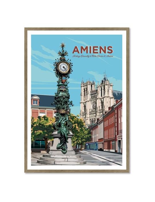 Amiens – Poster affiche – image encadrée