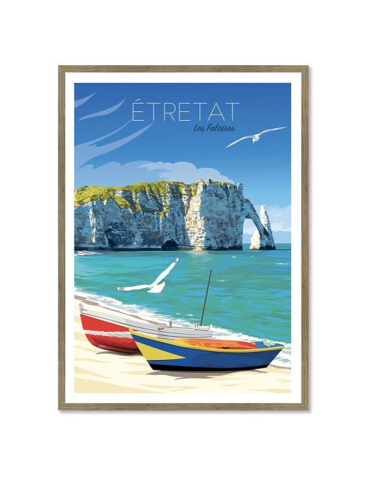 Etretat – Poster affiche – image encadrée