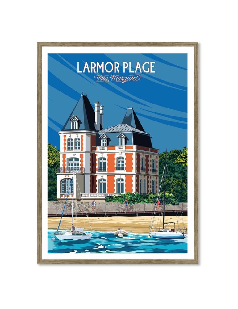 Larmor Plage – Poster affiche – image encadrée