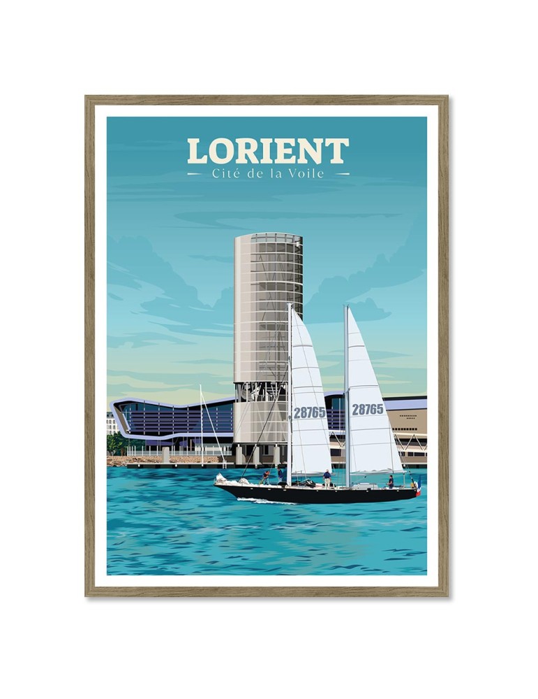 Lorient – Poster affiche – image encadrée