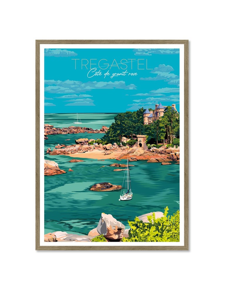 Trégastel – Poster affiche – image encadrée