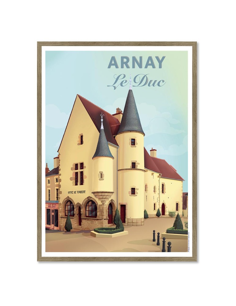 Arnay Le Duc – Poster affiche – image encadrée