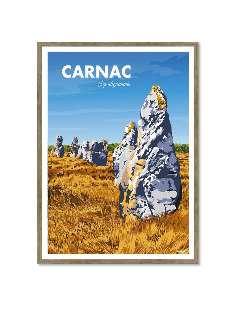 Carnac – Poster affiche – image encadrée