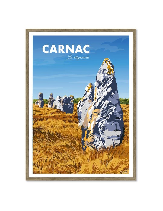 Carnac – Poster affiche – image encadrée