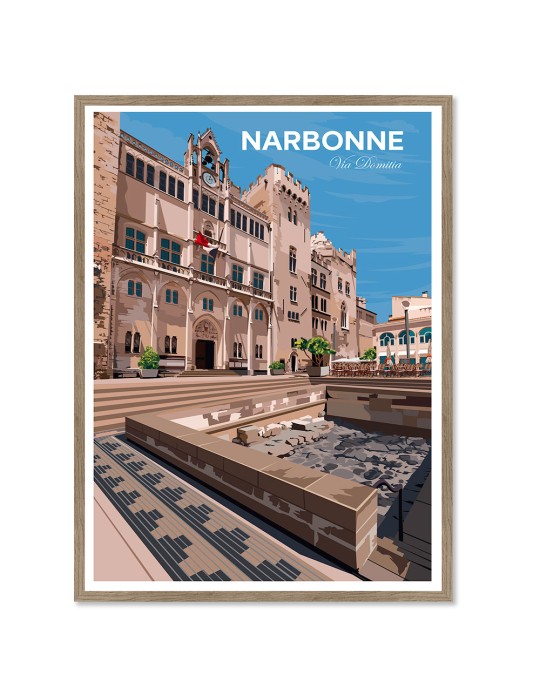 Narbonne – Poster affiche – image encadrée