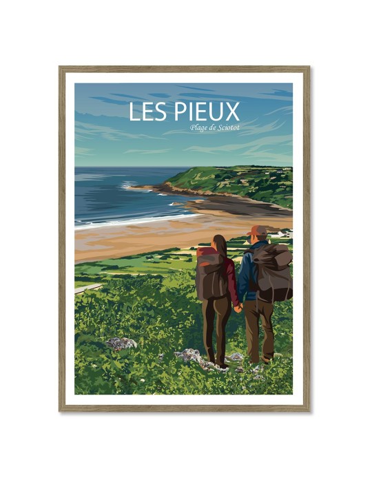 Les Pieux Randonneurs – Poster affiche – image encadrée