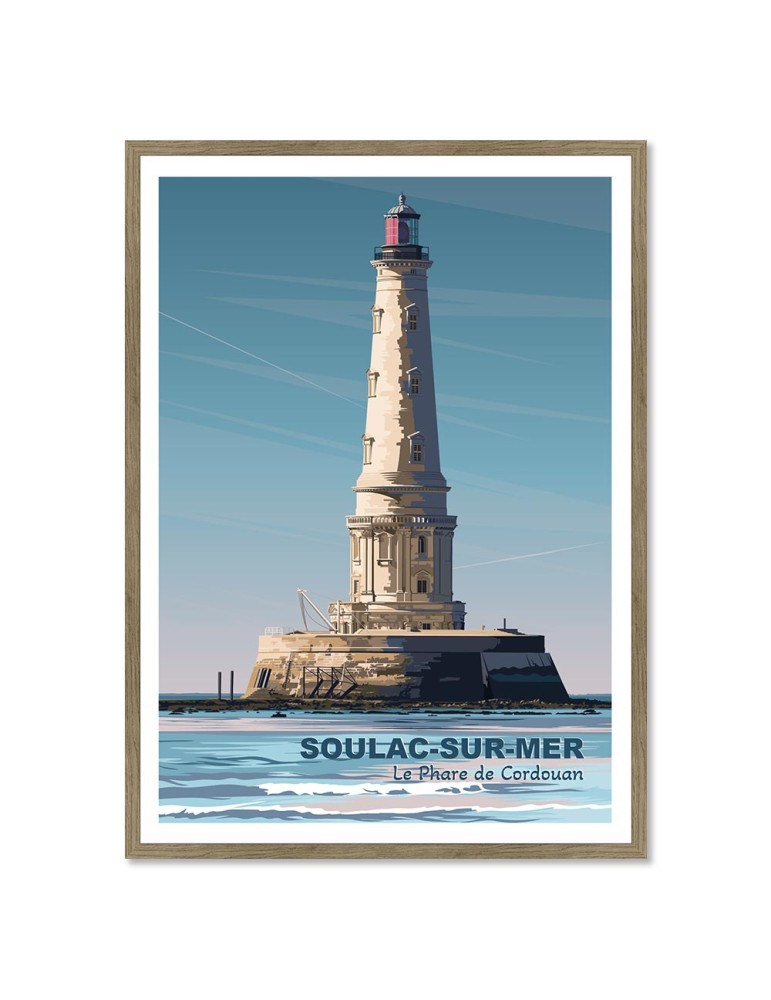 Le Phare de Cordouan – Poster affiche – image encadrée
