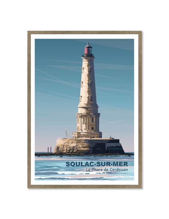 Le Phare de Cordouan – Poster affiche – image encadrée