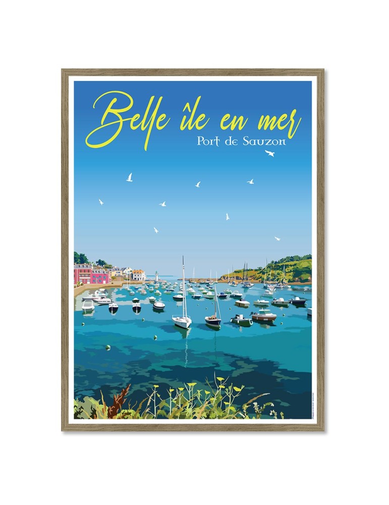 Belle-île-en-Mer – Poster affiche – image encadrée