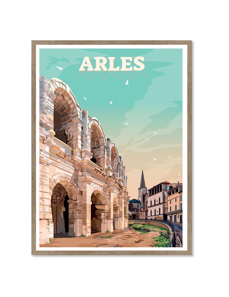 Arles – Poster affiche – image encadrée