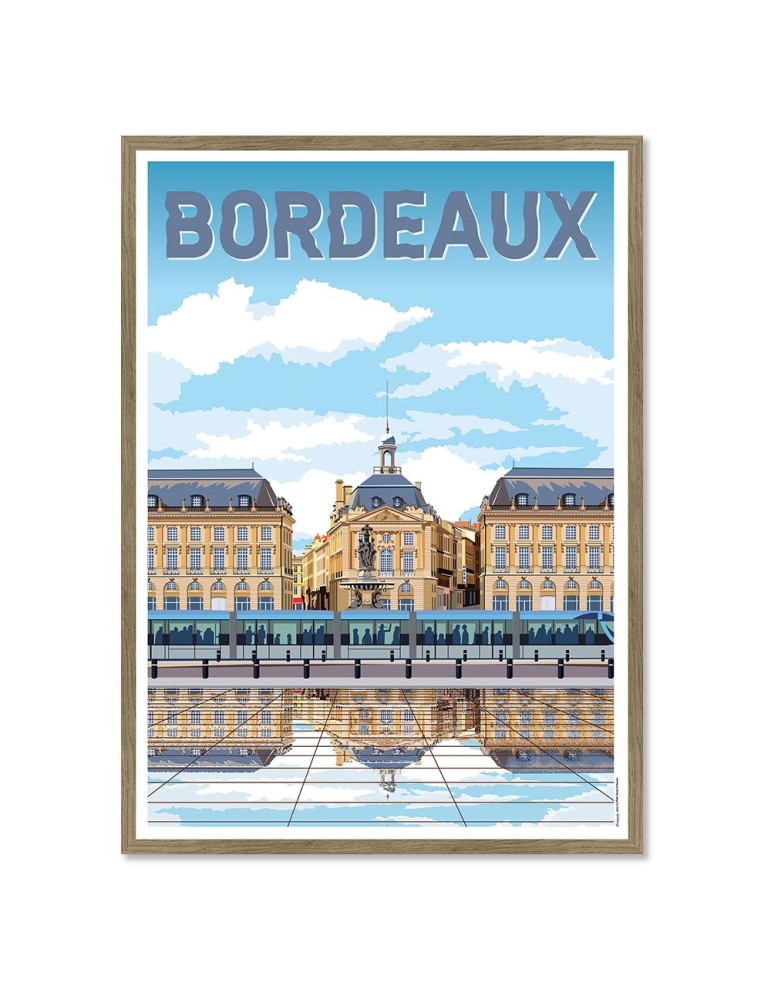 Bordeaux 1 – Poster affiche – image encadrée
