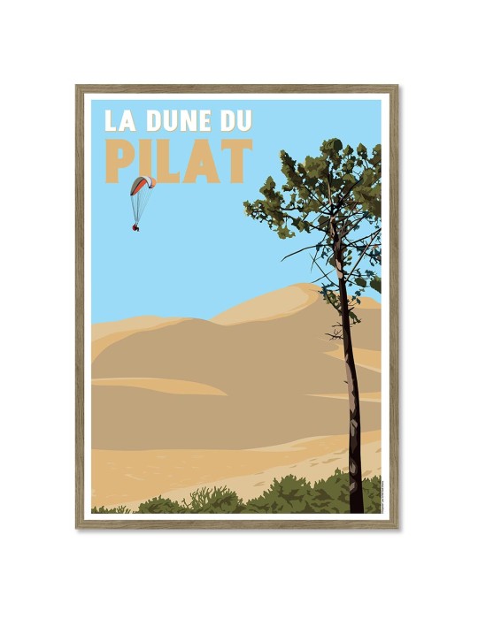 Dune du Pilat – Poster affiche – image encadrée