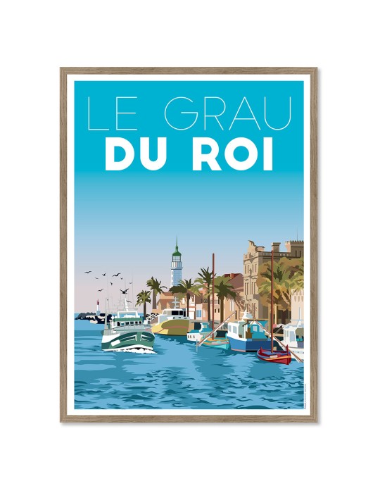 Grau-du-Roi – Poster affiche – image encadrée