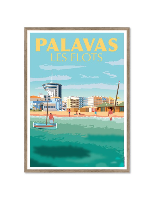 Palavas – Poster affiche – image encadrée