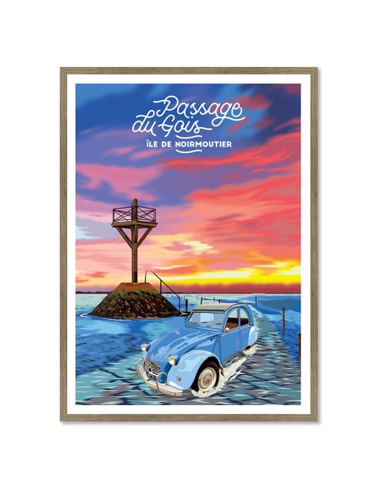 Passage du Gois – Poster affiche – image encadrée