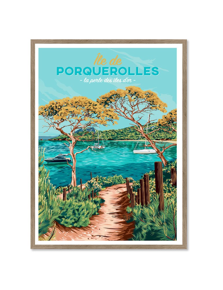 Porquerolles – Poster affiche – image encadrée