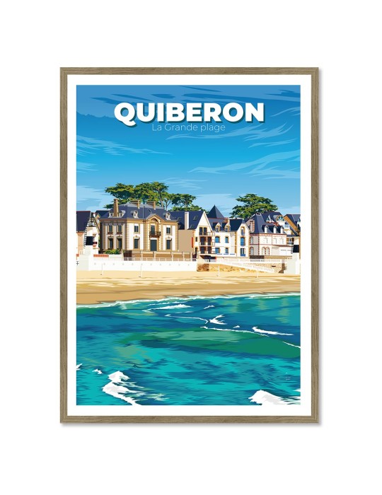 Quiberon – Poster affiche – image encadrée