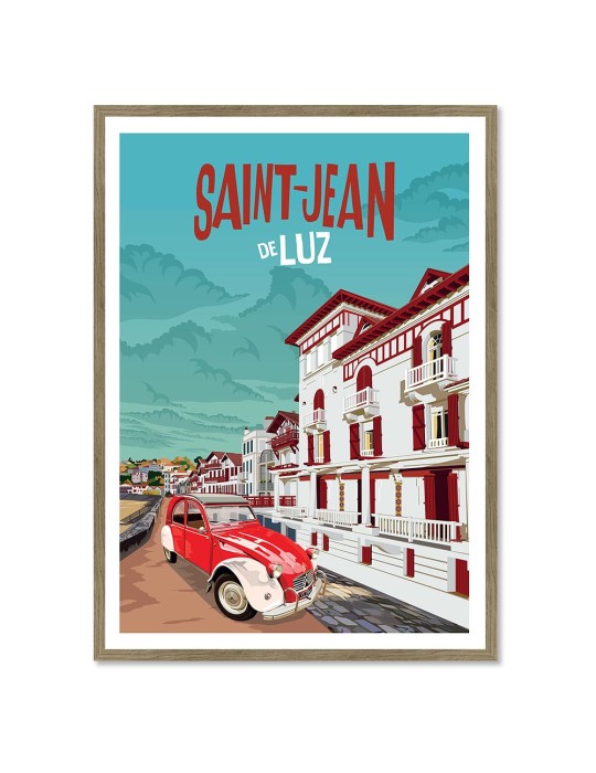 Saint-Jean-de-Luz – Poster affiche – image encadrée