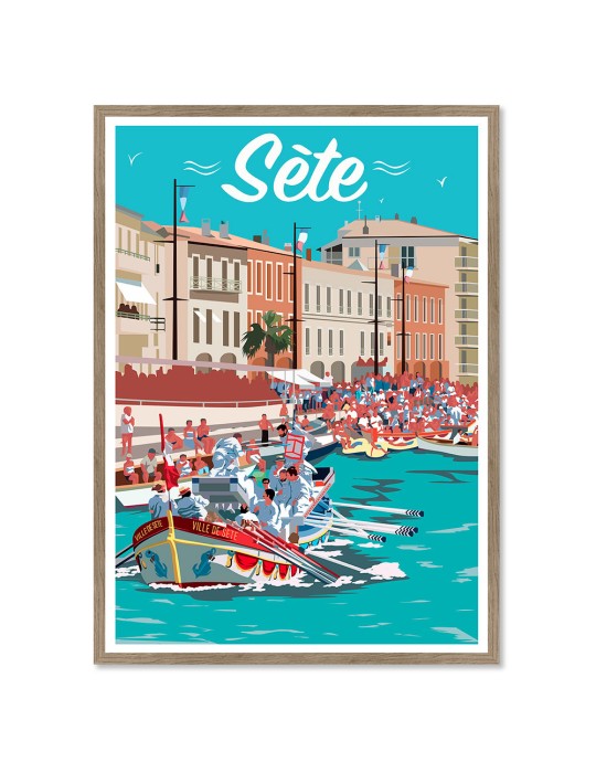 Sète – Poster affiche – image encadrée